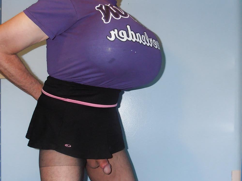 25P Mary, the F cup busty schoolgirl crossdresser