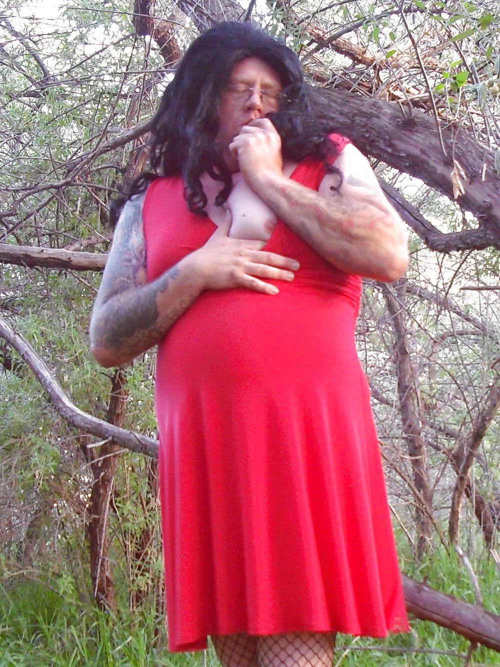 25P Mother Nature Meet Crossdresser & His Little Cock