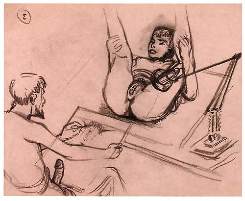 25P Vintage Erotic Drawings 8