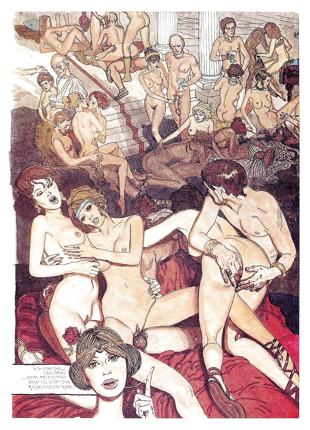 25P Vintage Erotic Drawings 8