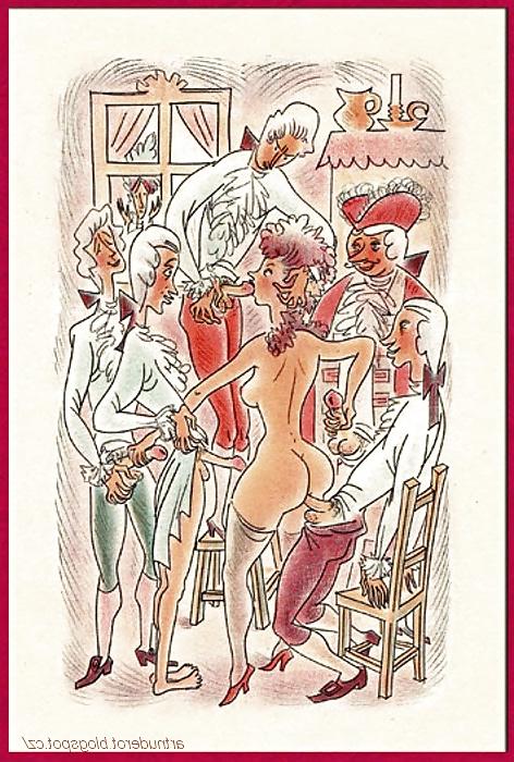 25P Vintage Erotic Drawings 8