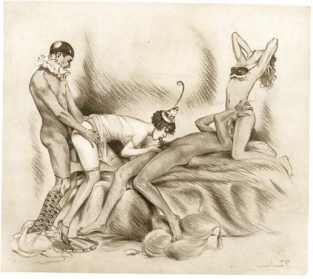 25P Vintage Erotic Drawings 8