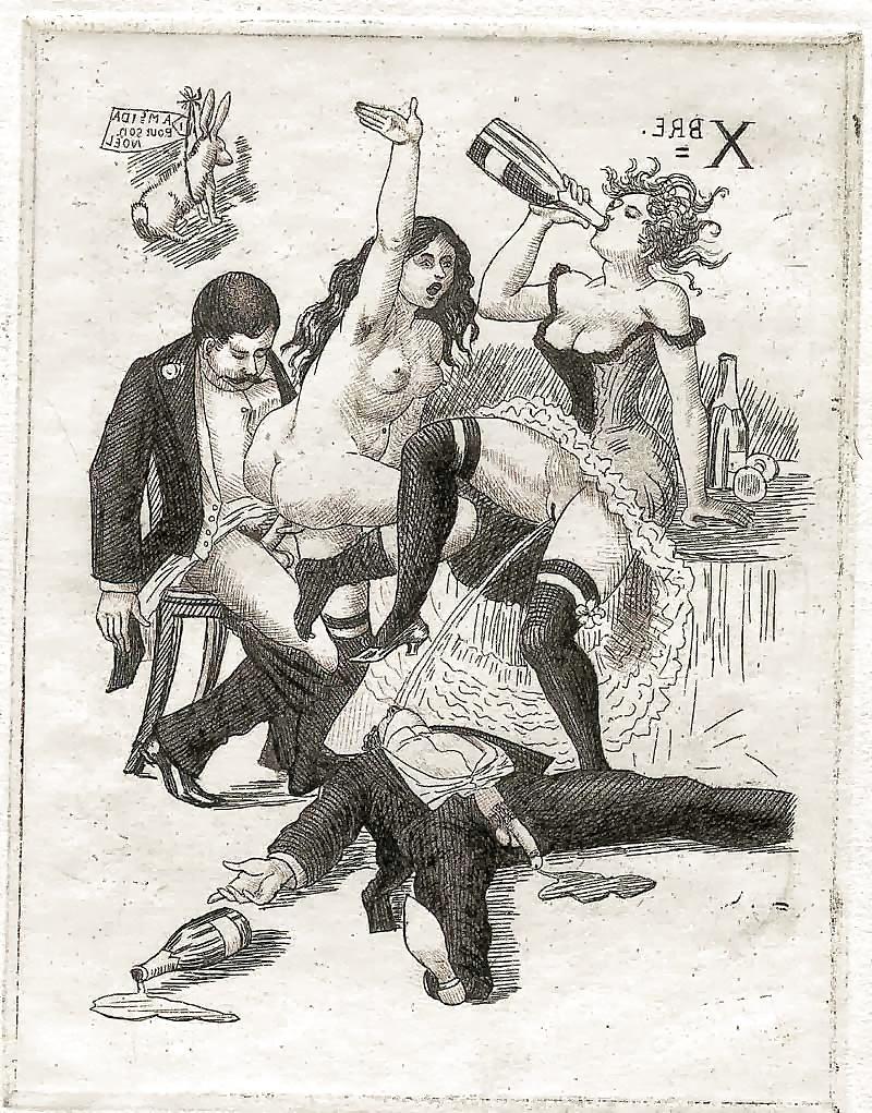 25P Vintage Erotic Drawings 8