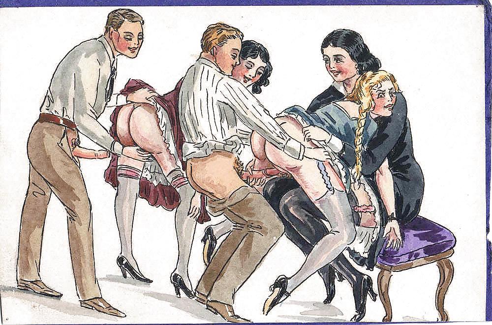 25P Vintage Erotic Drawings 4