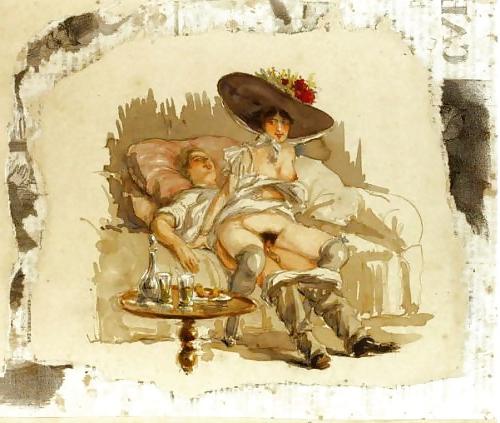 25P Vintage Erotic Drawings 4