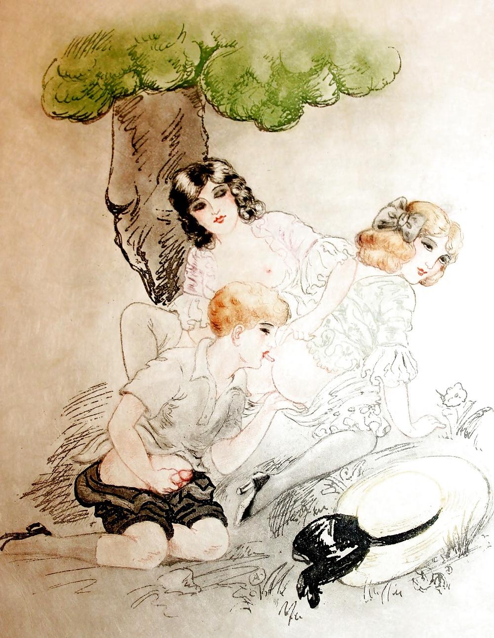 25P Vintage Erotic Drawings 4
