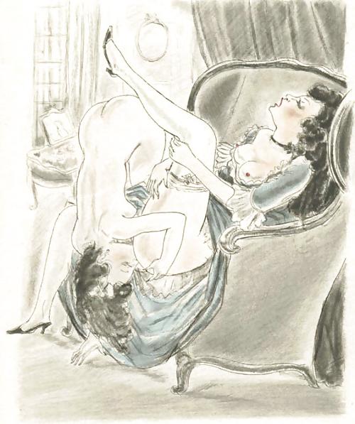25P Vintage Erotic Drawings 4