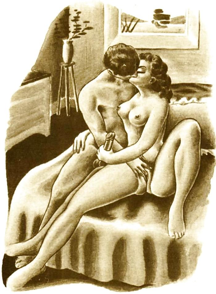 25P Vintage Erotic Drawings 4