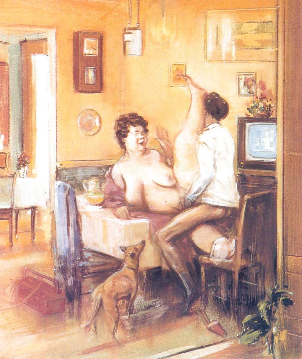 25P Erotische Zeichnungen von Georges Delfau