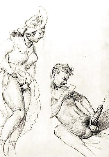 25P Erotic Vintage Drawings