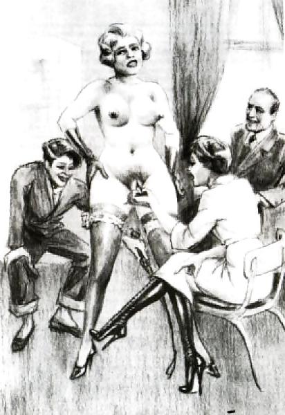 25P Erotic Vintage Drawings