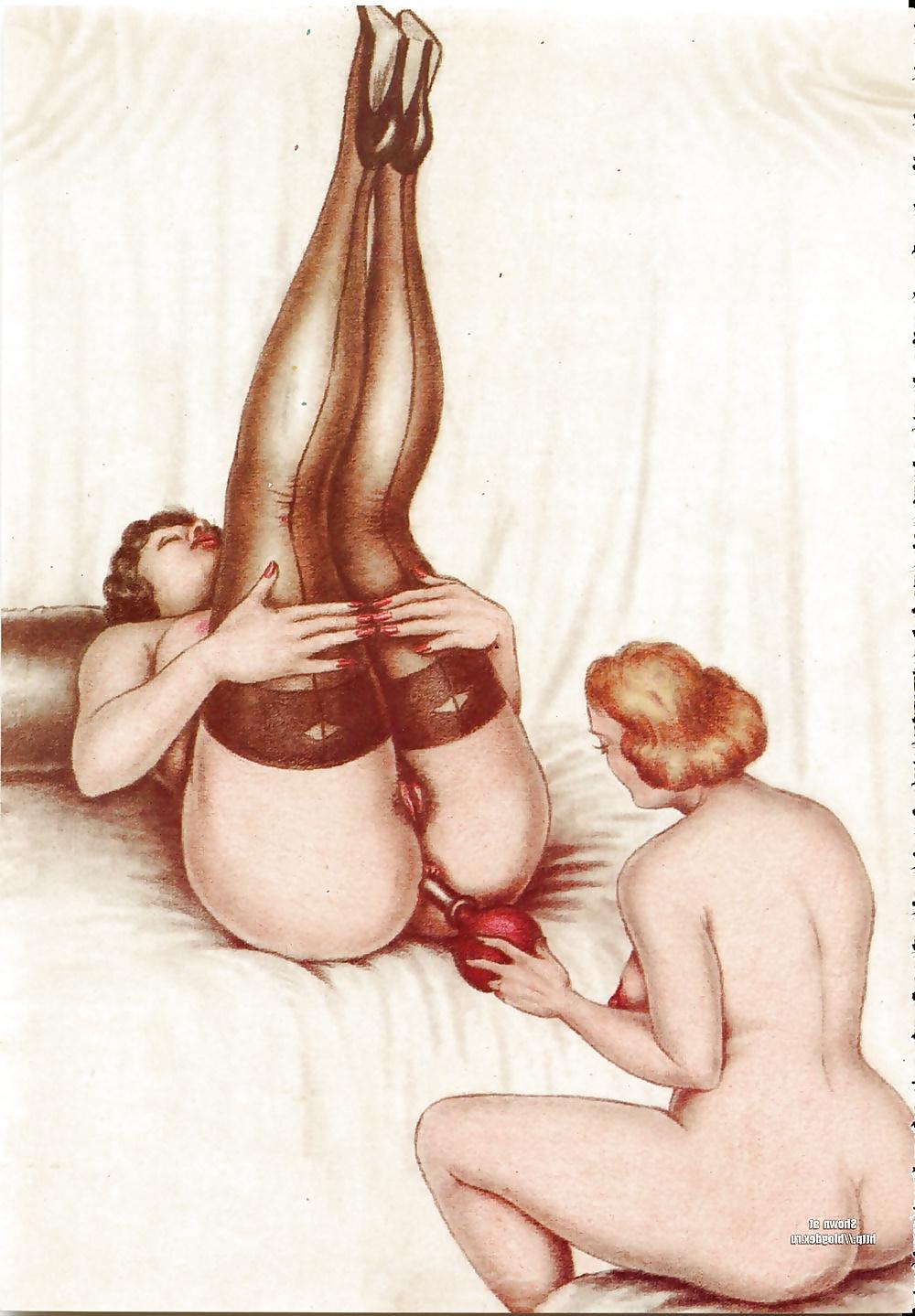 25P Erotic Vintage Drawings
