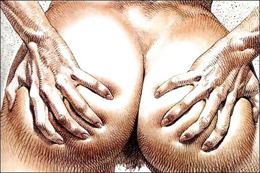 25P Erotic Drawings by Paolo Serpieri