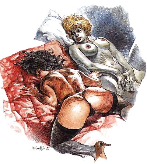 25P Erotic Drawings by Paolo Serpieri