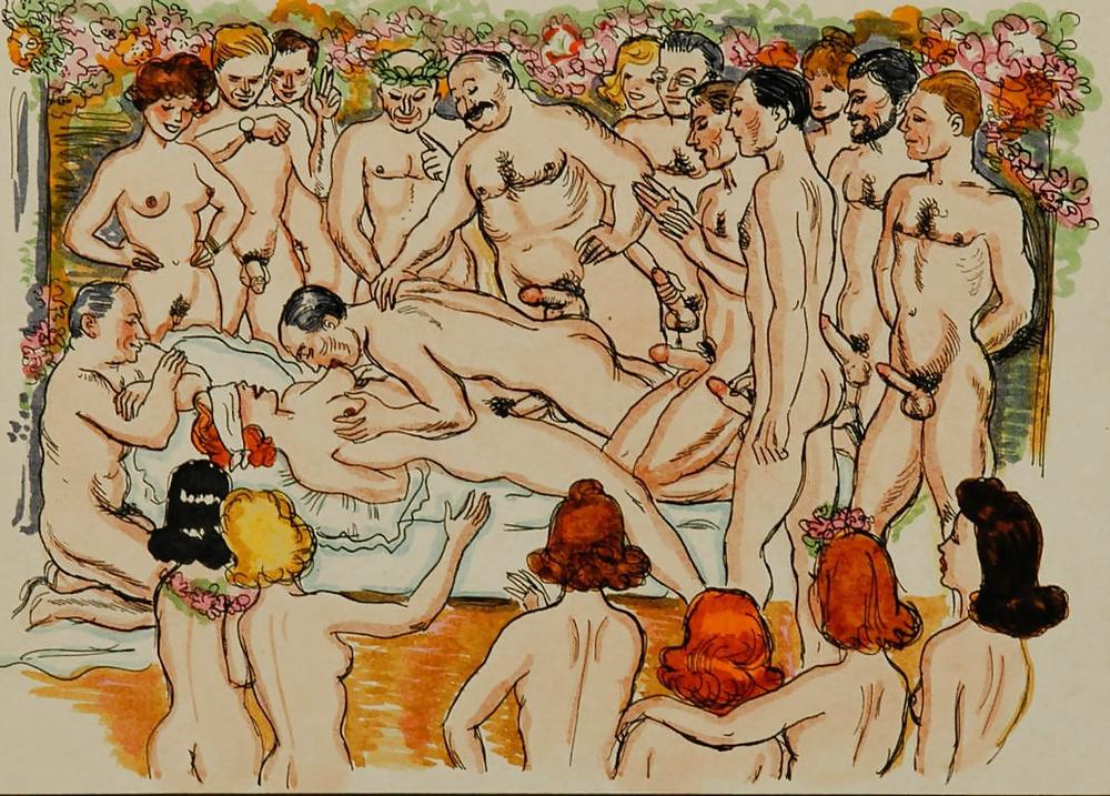 25P Vintage Erotic Drawings 5