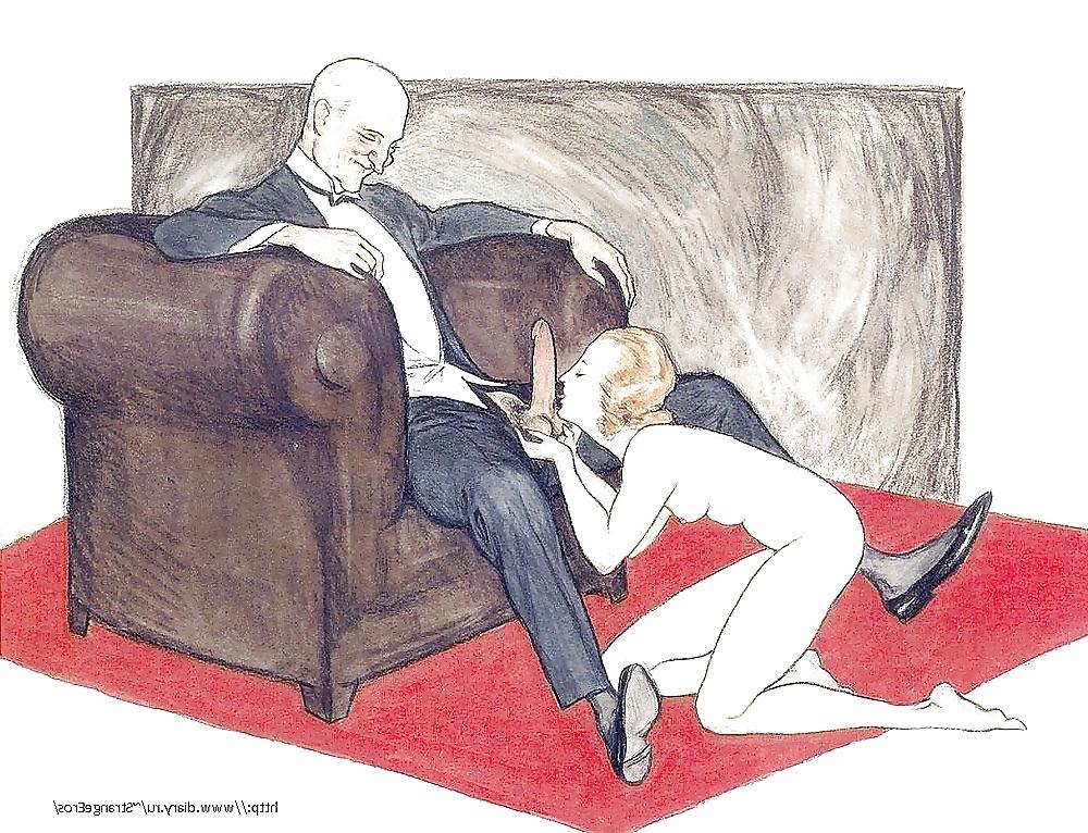 25P Vintage Erotic Drawings 5