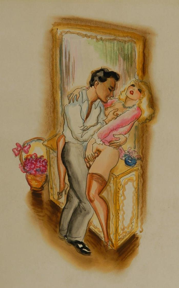 25P Vintage Erotic Drawings 5