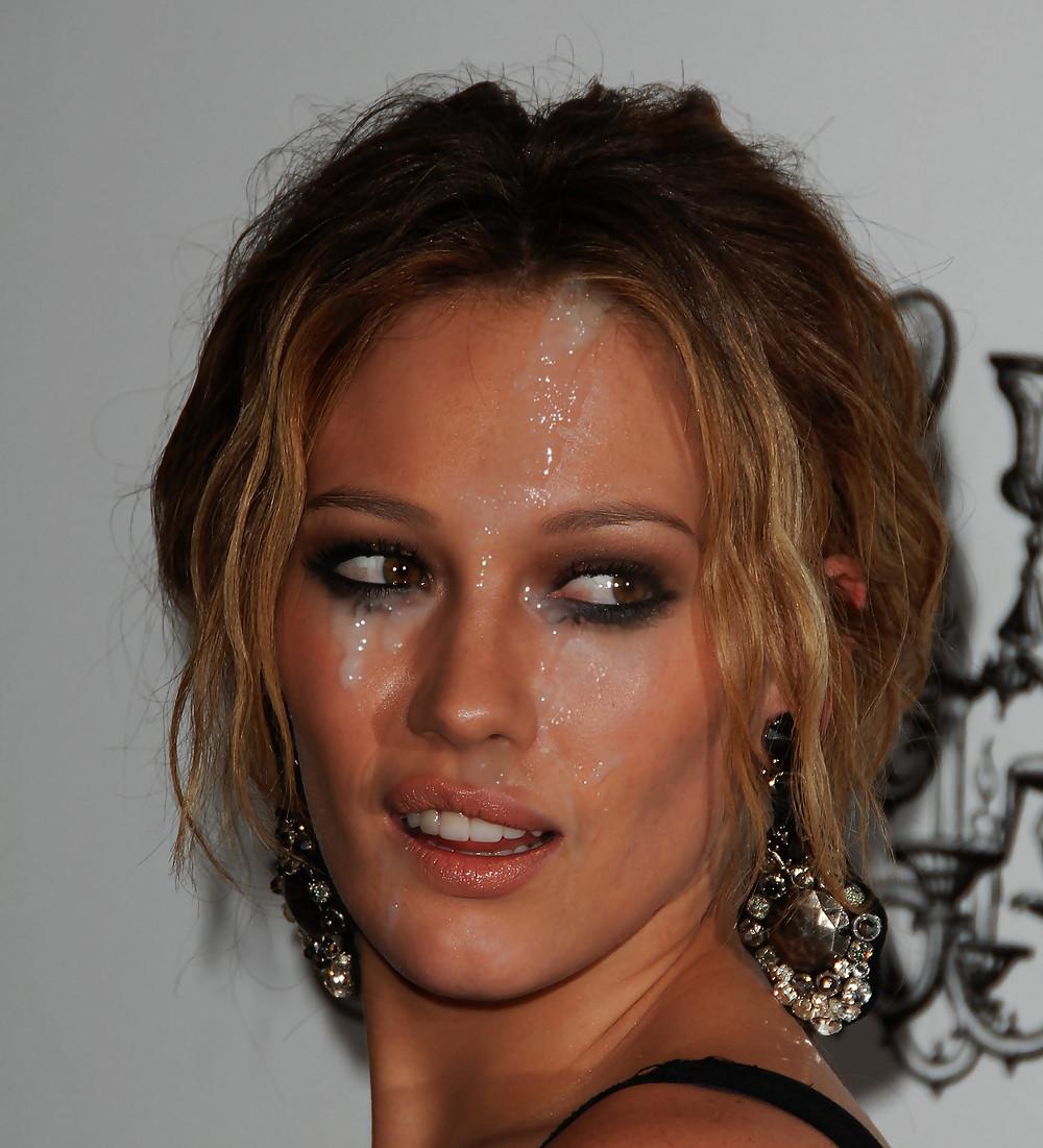 25P Celebrity facials and cumshots