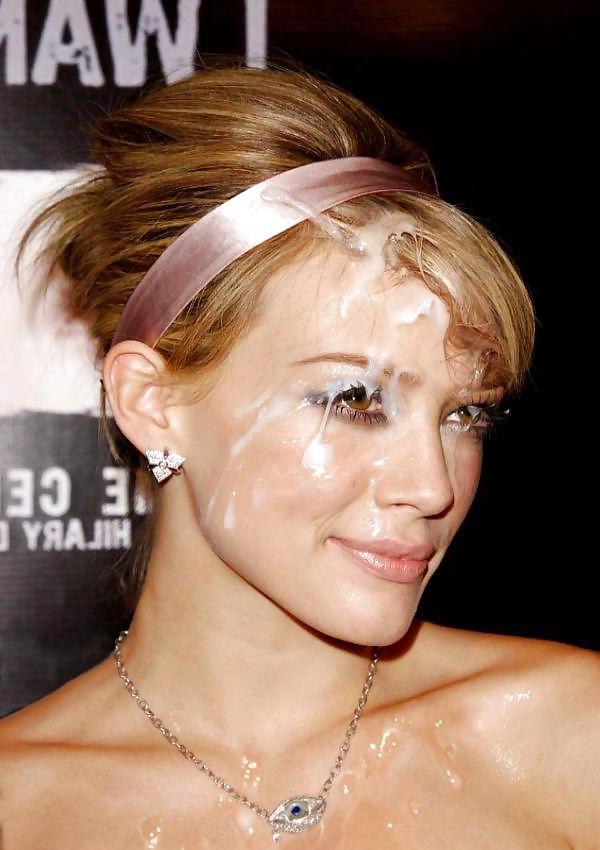25P Celebrity facials and cumshots