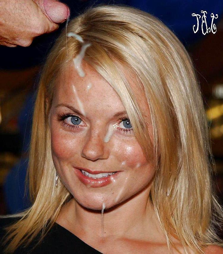 25P Celebrity facials and cumshots