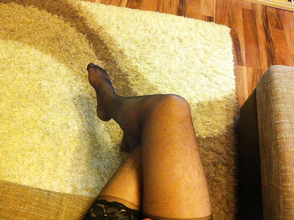 13P Sexy crossdresser 3 black stocking funny time