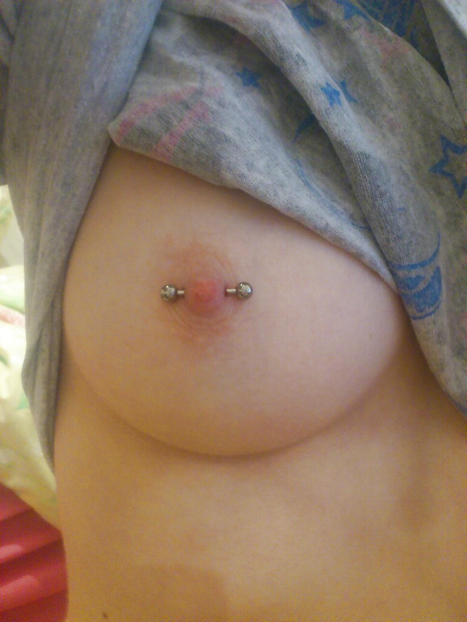 19P Nipples pierced part 2