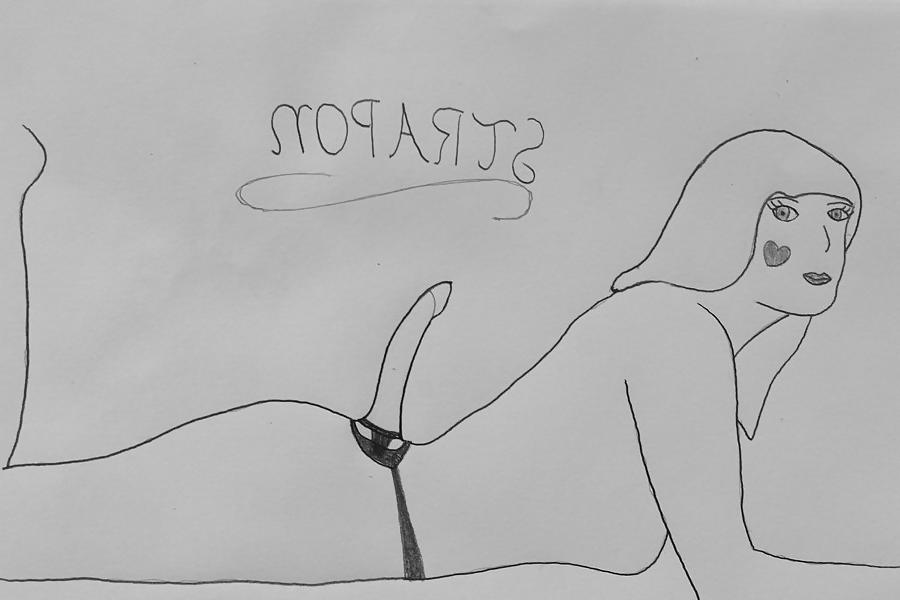 25P Strap on woman drawings