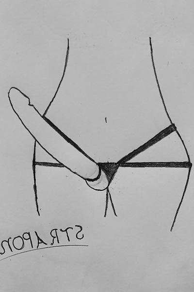 25P Strap on woman drawings