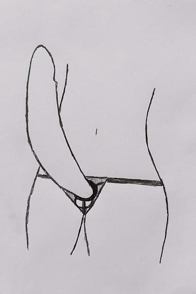 25P Strap on woman drawings