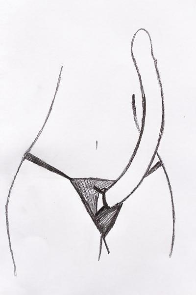 25P Strap on woman drawings