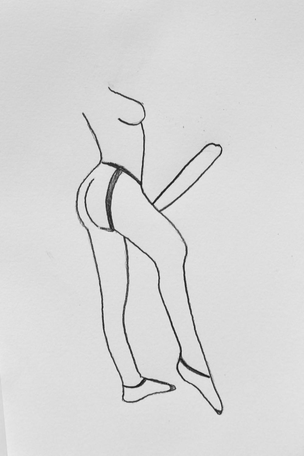 25P Strap on woman drawings