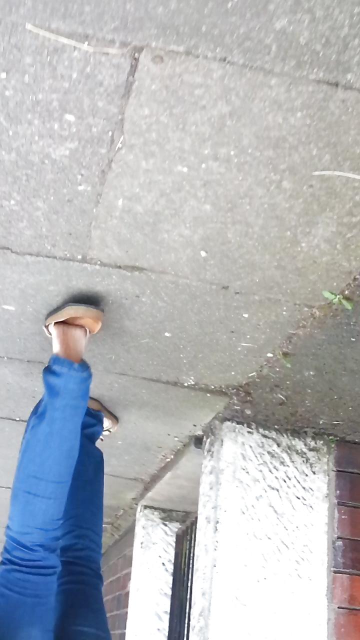4P Random milf feet on street 