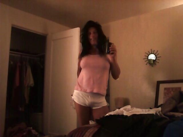 16P Lisa Love Crossdresser playing in pink panties