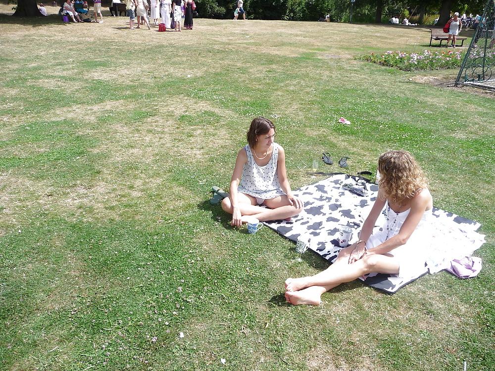25P Ladies who wear white panties-are you looking up my skirt?