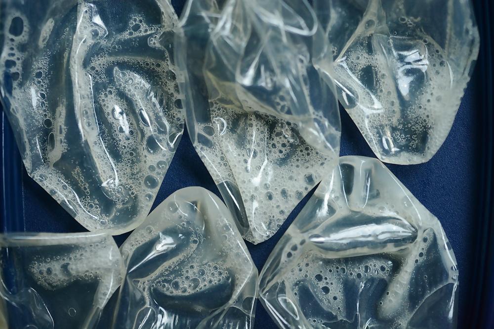 21P Pre cum and Cum in Condom