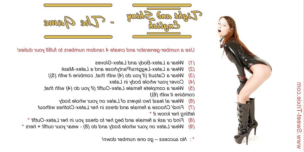 4P Game for latex crossdressers