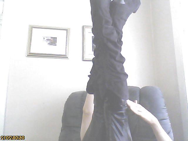 5P Boots and leather tights