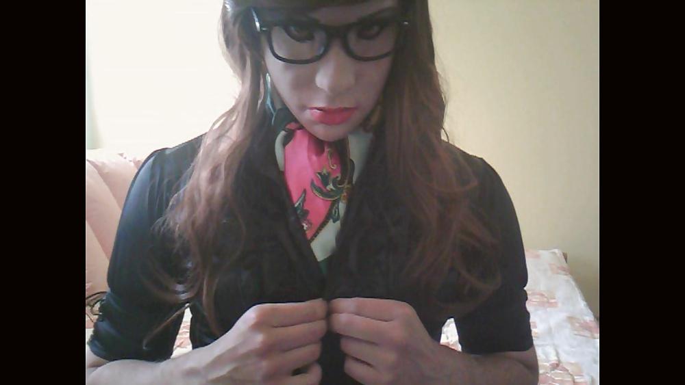25P Tranny satin secretary 2