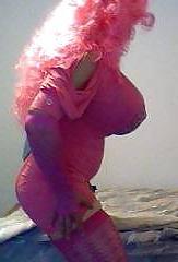 10P Crossdressing with HUGE Pink Tits