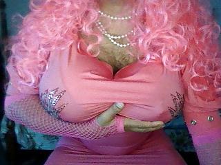 10P Crossdressing with HUGE Pink Tits
