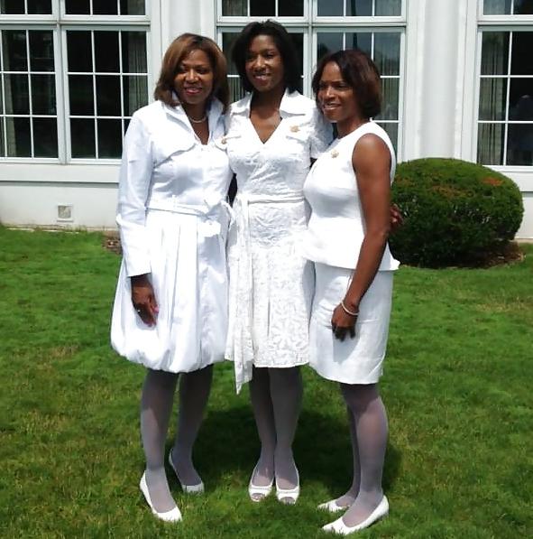25P Women Wearing White Stockings