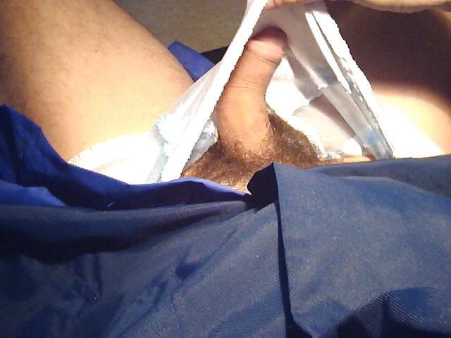 8P Masturbation en blouse et cslip nylon
