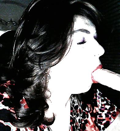 15P Crossdresser Sucking Her Dildo
