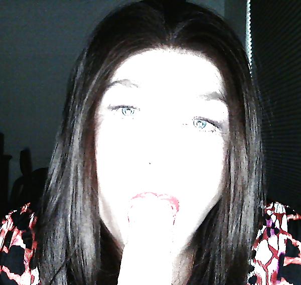 15P Crossdresser Sucking Her Dildo