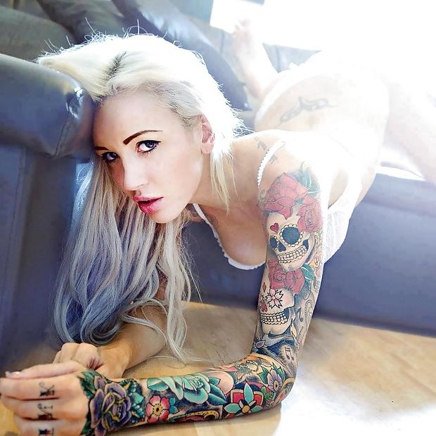 25P Fantasy-Amazing Emo Tattoo Ink Punk Women