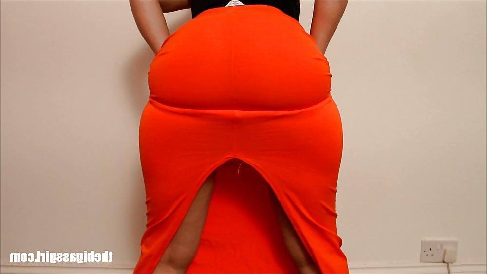 15P Big ass skirt thong huge butt booty chubby bbw culo grande
