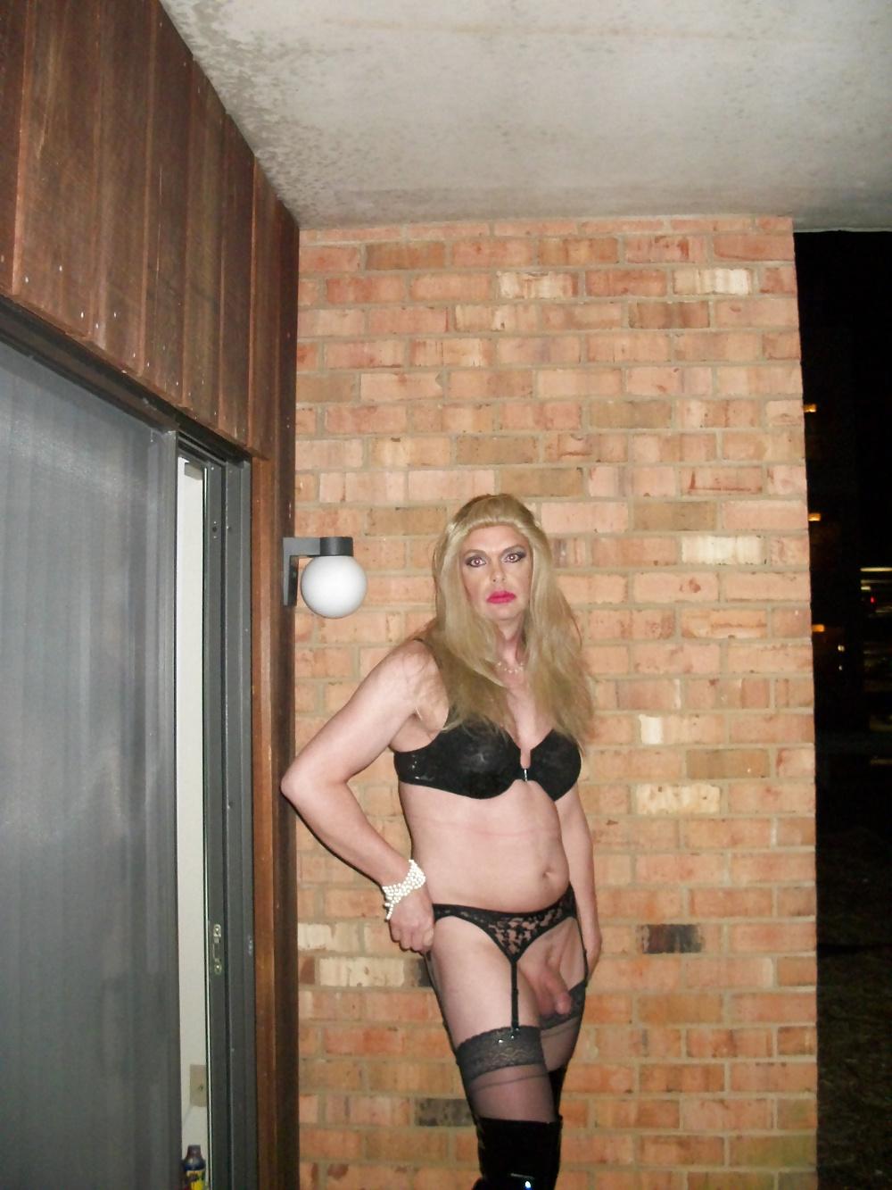 13P Crossdresser TGShawna playing outside without any panties!