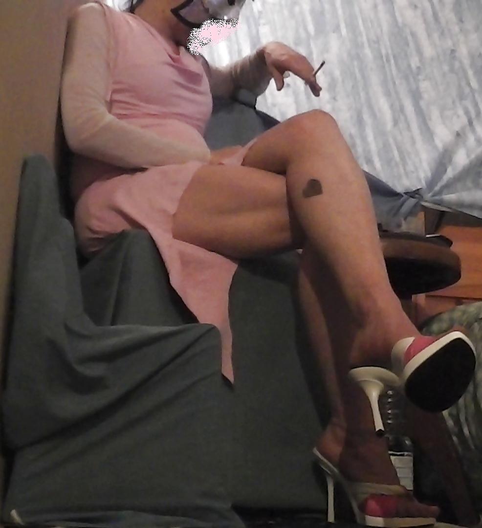 10P Nude pink or nylon black? (Crossdresser) 