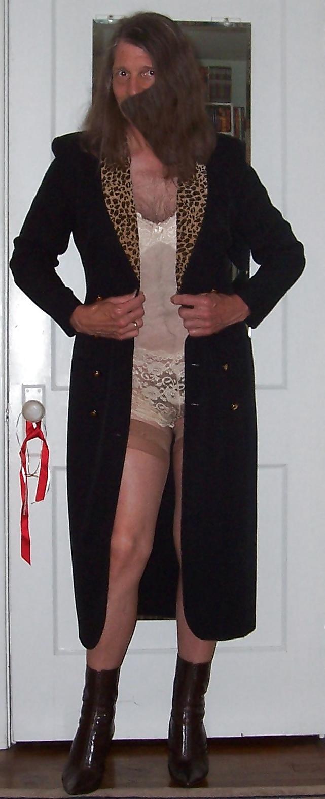 25P Crossdressing - Long Black Leopard