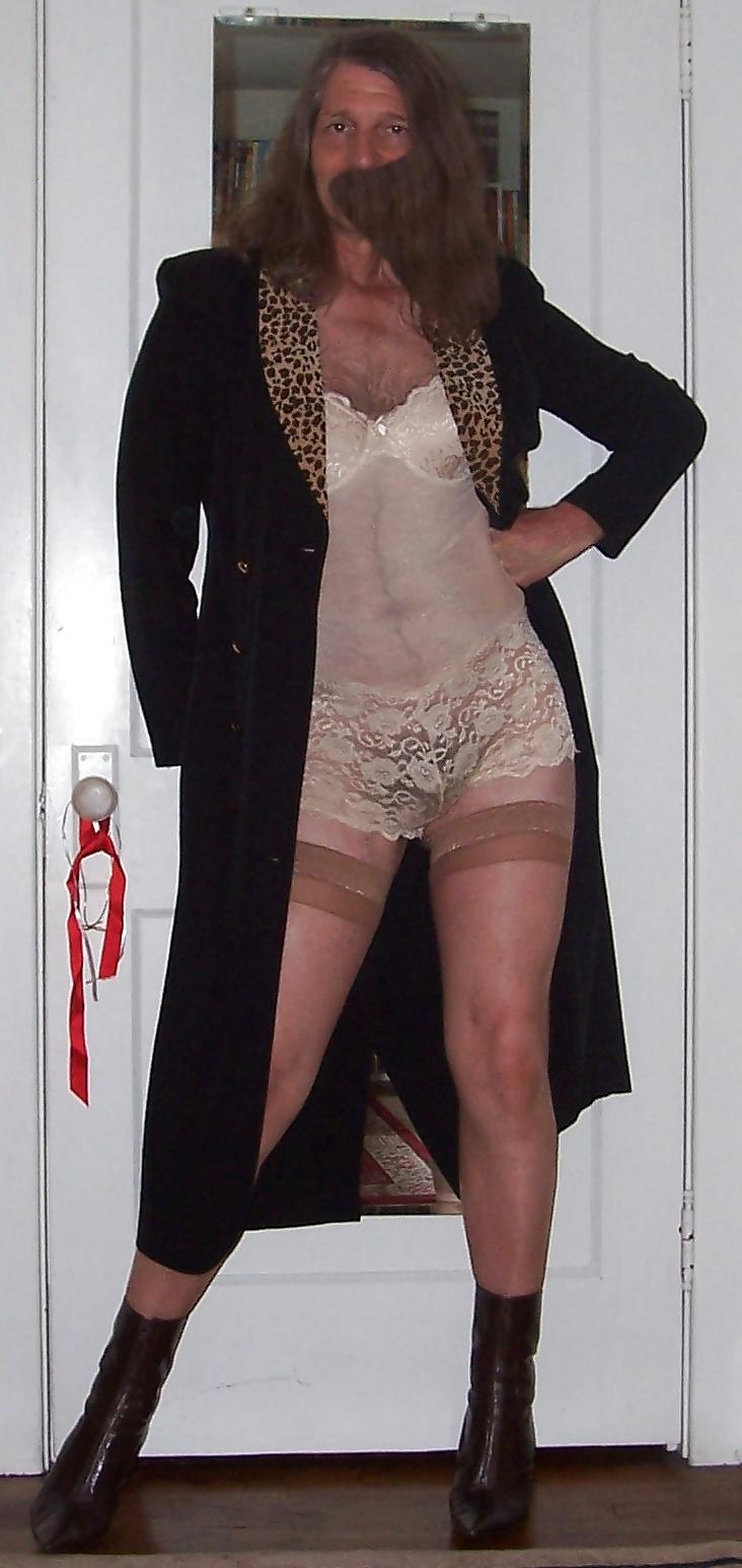 25P Crossdressing - Long Black Leopard